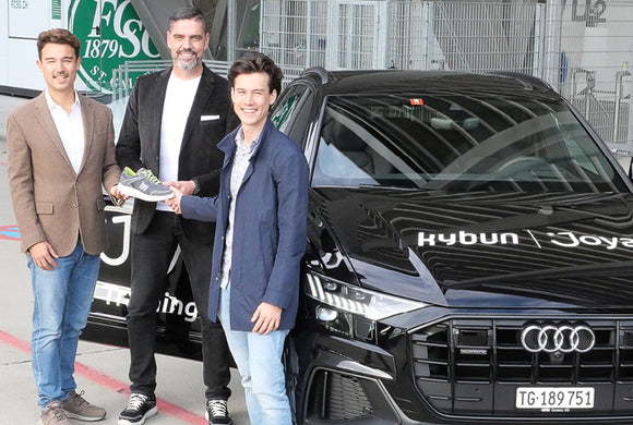 Pascal Zuberbühler becomes the new ambassador for the Swiss brand kybun Joya